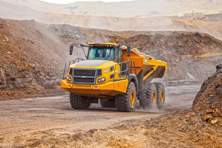 Heavy equipment on site
